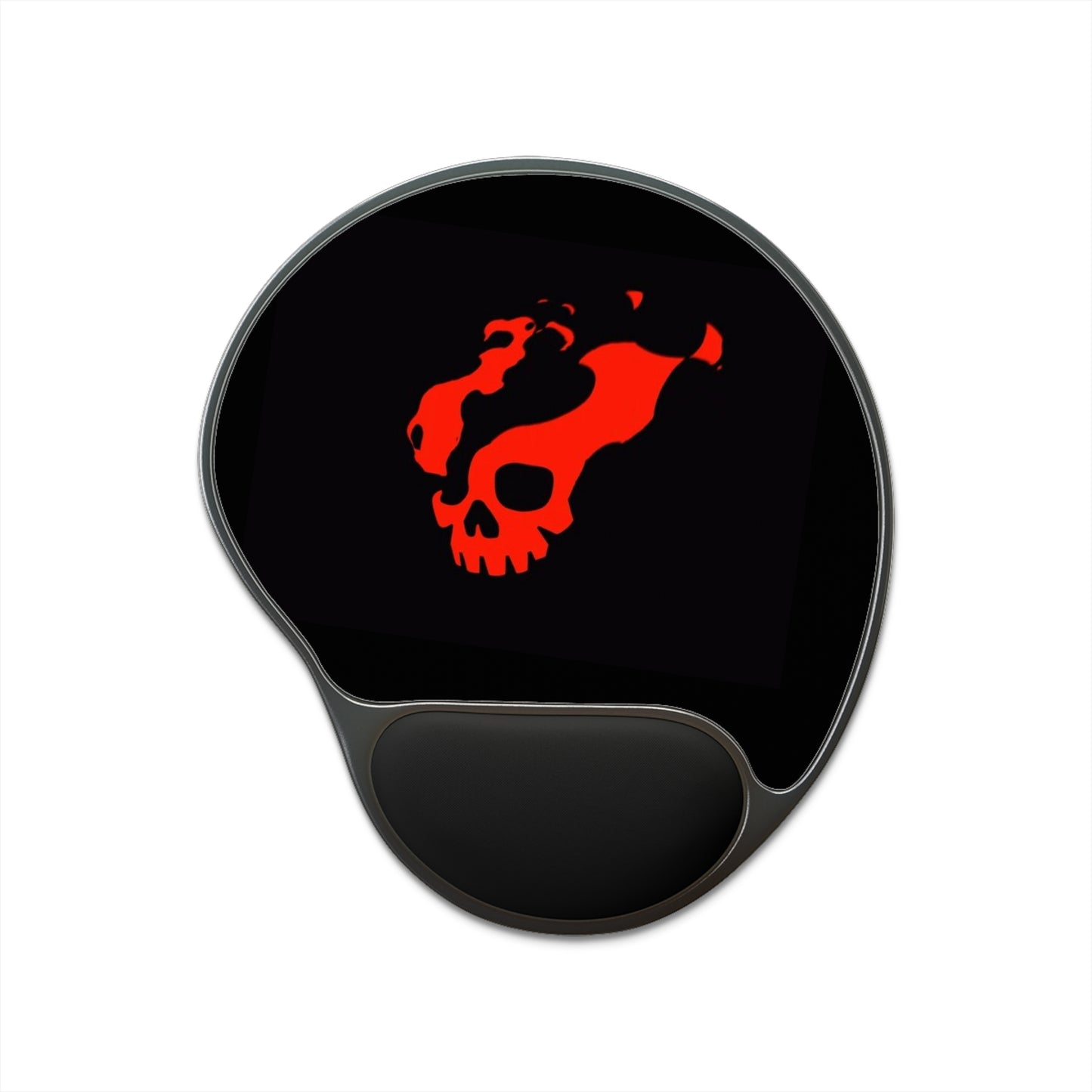 Gothic Skull Mouse Pad with Wrist Rest, Ergonomic Mouse Mat for Gamers, Office Accessories, Cute Desk Decor, Halloween Gift